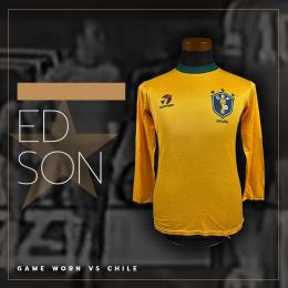 120   -  EDSON #2 | 1985 BRAZIL | GAME WORN vs CHILE