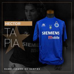 129   -  HECTOR TAPIA #9 | 2004 CRUZEIRO |  GAME ISSUED vs SANTOS | SWAPPED