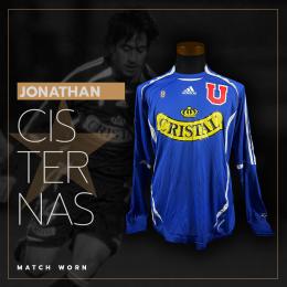 137   -  JONATHAN CISTERNAS #14 | 2006 U DE CHILE | MATCH WORN