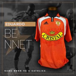 147   -  EDUARDO BENNET #11 | 2000 COBRELOA | GAME WORN vs U CATOLICA | SWAPPED