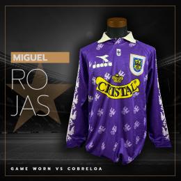 152   -  HECTOR PUEBLA'S COLLECTION | MIGUEL ROJAS #5 | 1996 CONCEPCION | GAME WORN vs COBRELOA