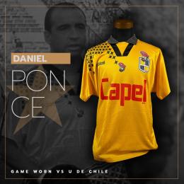 155   -  DANIEL PONCE #10 | 1996 COQUIMBO | GAME WORN vs U DE CHILE