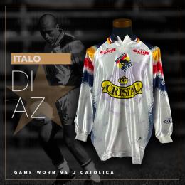 156   -  ITALO DIAZ #2 | 1997 OSORNO | GAME WORN vs U CATOLICA | SWAPPED 