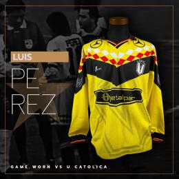 157   -  LUIS PEREZ #10 | 1999 S. MORNING | GAME WORN vs U CATOLICA | SWAPPED 