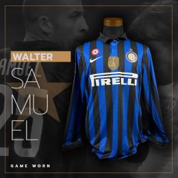 32   -  WALTER SAMUEL #25 | 2011/12 INTER | GAME WORN vs CAGLIARI | SWAPPED |  PLAYER PROVENANCE 