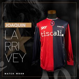 36   -  JOAQUIN LARRIVEY #19 | 2008/09 CAGLIARI | MATCH WORN | PLAYER PROVENANCE 