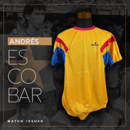 39   -  ANDRES ESCOBAR #2 | 1991 COLOMBIA | GAME WORN vs BRASIL 