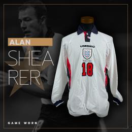 41   -  ALAN SHEARER #18 | 1998 FRIENDLY ENGLAND | GAME ISSUED vs CHILE | SALAS SHOW