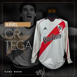 45   -  ARIEL ORTEGA  #10 | 2001 MERCOSUR RIVER PLATE | GAME WORN vs U DE CHILE 