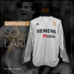 52   -  SANTIAGO SOLARI #21 | REAL MADRID | GAME WORN vs VALENCIA | SWAPPED | UNWASHED 