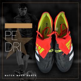 56   -  PEDRI #8 | 2024  BARCELONA | GAME WORN BOOTS vs ATHLETIC BILBAO | DOUBLE PHOTOMATCHED 