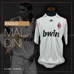 64   -  PAOLO MALDINI #3 | 2007/08 MILAN | GAME WORN vs CAGLIARI | PLAYER PROVENANCE | SWAPPED & PHOTOMATCHED | MUSEUM PIECE