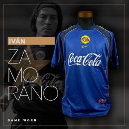 82   -  IVÁN ZAMORANO #9 | 2001 AMERICA | GAME WORN vs TIGRES | PLAYER PROVENANCE | SWAPPED 