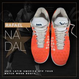 9   -  RAFAEL NADAL | 2013 ATP LATIN AMERICA TOUR | TRAINING WORN BOOTS