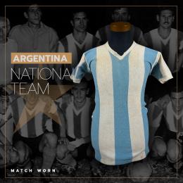 91   -  PLAYER  #7 | 1950 circa ARGENTINA | MATCH WORN | -CARA SUCIAS- | MUSEUM PIECE