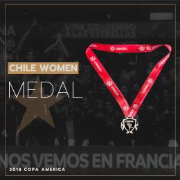 105   -  CHILE WOMEN RUNNER UP MEDAL | 2018 AMERICA CUP 