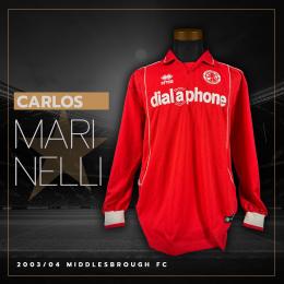 22   -  CARLOS MARINELLI #23 | 2003/04 MIDDLESBROUGH FC | MATCH WORN