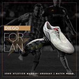 25   -  DIEGO FORLÁN #7 | 2009 ATLETICO MADRID/ URUGUAY | MATCH WORN BOOTS