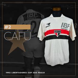 36   -  CAFÚ #2 | 1992 LIBERTADORES CUP SAO PAULO | GAME WORN vs NACIONAL | WINNING PROVENANCE