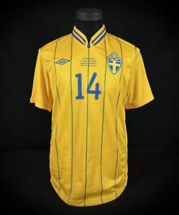 78   -  TOBIAS HYSÉN #14 | 2012 SWEDEN | GAME WORN vs CROATIA