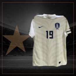 80   -  YEOM KI-HUN #19 | 2010 SOUTH KOREA WORLD CUP | GAME WORN vs URUGUAY | UNWASHED | SWAPPED