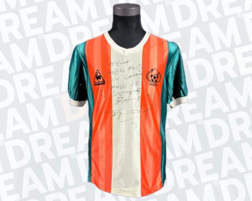 17   -  HUGO RUBIO'S COLLECTION | IVAN ZAMORANO #9 | 1987 COBRESAL | GAME WORN vs COLO-COLO | MUSEUM PIECE