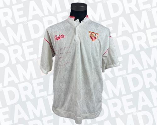 19   -  HUGO RUBIO'S COLLECTION | IVAN ZAMORANO #9 | 1991/92 SEVILLA | MATCH WORN | MUSEUM PIECE