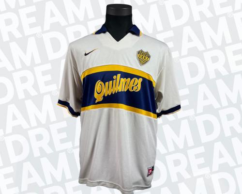 4   -  NOLBERTO SOLANO # 4 | 1997 BOCA JUNIORS | GAME WORN vs G.E. JUJUY