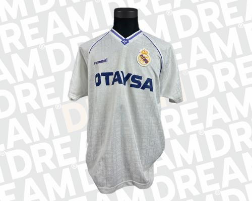 20   -  HUGO RUBIO´S COLLECTION | FERNANDO HIERRO #6 | 1991 REAL MADRID | GAME WORN vs COLO-COLO