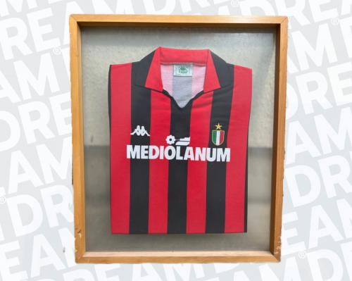 5   -  HUGO RUBIO'S COLLECTION | FRANCO BARESI  #6 | 1988/89  AC MILAN | GAME WORN vs BOLOGNA | FRAMED