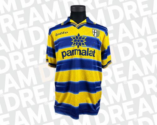 8   -  HERNAN CRESPO #9 | 1999/00 PARMA | GAME WORN vs MILAN 