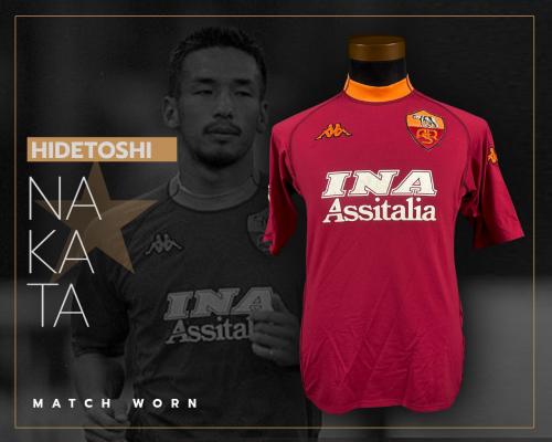 3   -  HIDETOSHI NAKATA #8 | 2000/01 AS ROMA | PLAYER COLLECTION WINNING PROVENANCE