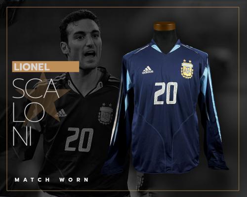 9   -  LIONEL SCALONI #20 | 2005 ARGENTINA FRIENDLY | UNWASHED