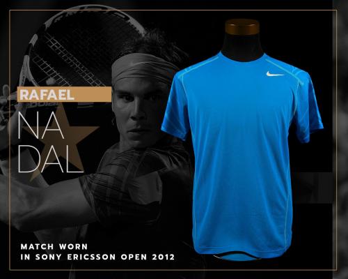 12   -  RAFAEL NADAL | 2012 ATP SONY ERICSSON OPEN | MATCH WORN JERSEY