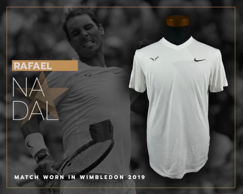 5   -  RAFAEL NADAL | 2019 WIMBLEDON | MATCH WORN JERSEY