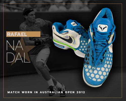 6   -  RAFAEL NADAL | 2012 AUSTRALIAN OPEN | MATCH WORN BOOTS | PHOTOMATCHED