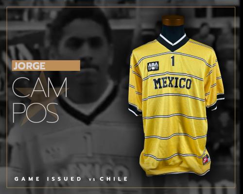 14   -  JORGE CAMPOS #1 | 1996 MEXICO | GAME ISSUED VS CHILE | SWAPPED | RARE ABA/NIKE