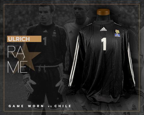 24   -   ULRICH RAMÉ  #1 | 2001 FRANCE | GAME WORN VS CHILE | SWAPPED