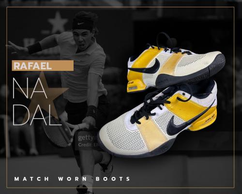 3   -  RAFAEL NADAL | 2009 US OPEN | MATCH WORN BOOTS | PHOTOMATCHED vs NICOLAS ALMAGRO