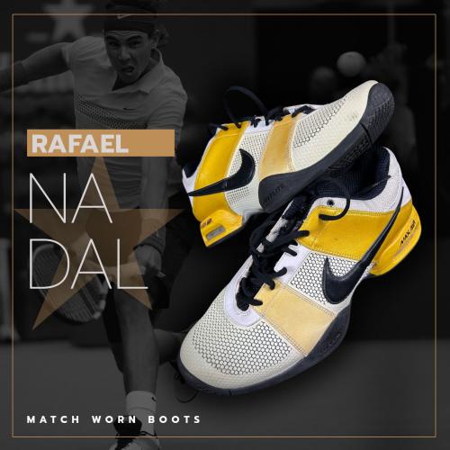 13   -  RAFAEL NADAL | 2009 US OPEN | MATCH WORN BOOTS | PHOTOMATCHED 