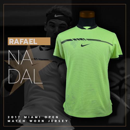 2   -  RAFAEL NADAL | 2017 MIAMI OPEN | MATCH WORN JERSEY 