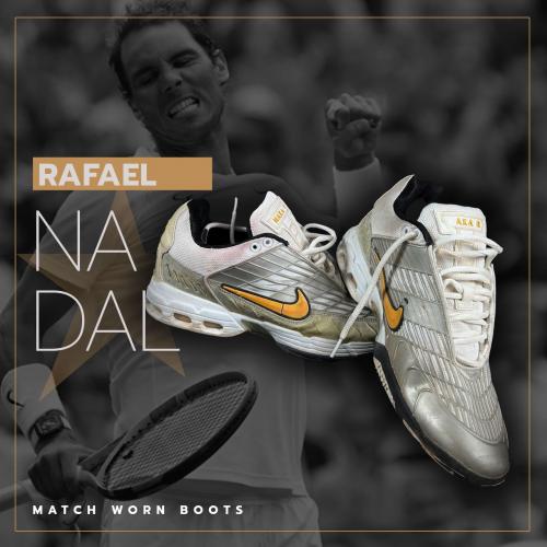 21   -  RAFAEL NADAL | 2006 MASTERS MADRID & SHANGHAI | MATCH WORN BOOTS