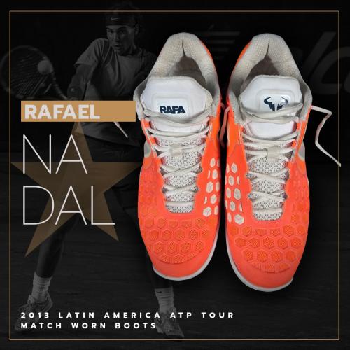 9   -  RAFAEL NADAL | 2013 ATP LATIN AMERICA TOUR | TRAINING WORN BOOTS