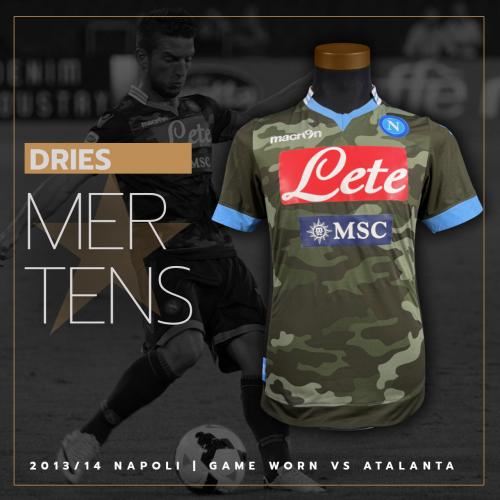 18   -  DRIES MERTENS #14 | 2013/14 NAPOLI | GAME WORN VS ATALANTA