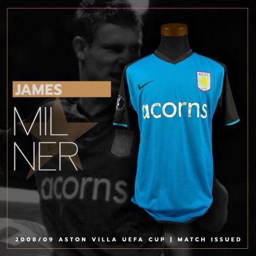 23   -  JAMES MILNER #8 | 2008/09 ASTON VILLA UEFA CUP | MATCH ISSUED