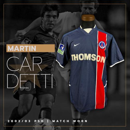 8   -  MARTIN CARDETTI #9 | 2002/03 PSG | MATCH WORN