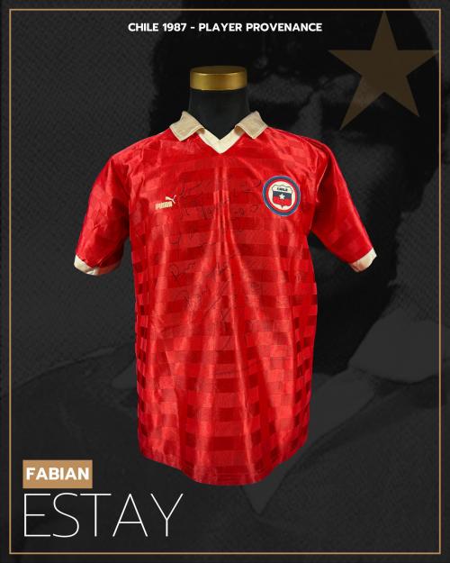 117   -  FABIAN ESTAY #10 | 1987 CHILE | PLAYER PROVENANCE