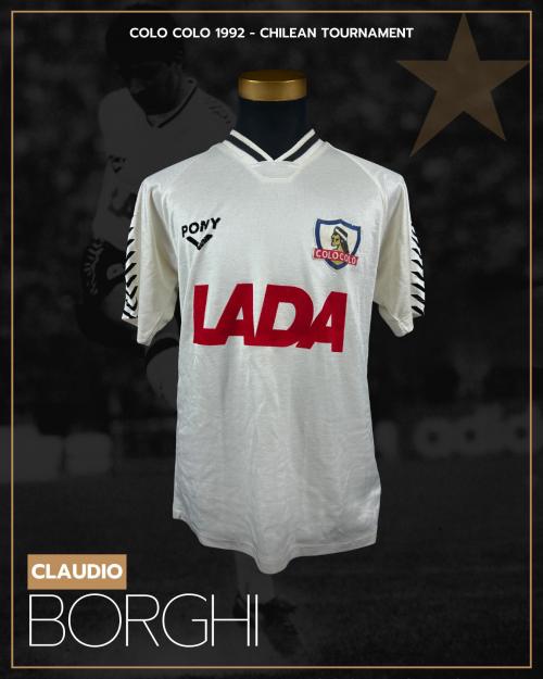 127   -  CLAUDIO BORGHI # 8 | 1992 COLO COLO | MATCH WORN