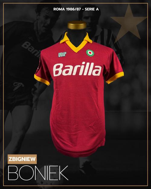 13   -  ZBIGNIEW BONIEK #4 | 1986/87 ROMA | MATCH WORN | PROVENANCE