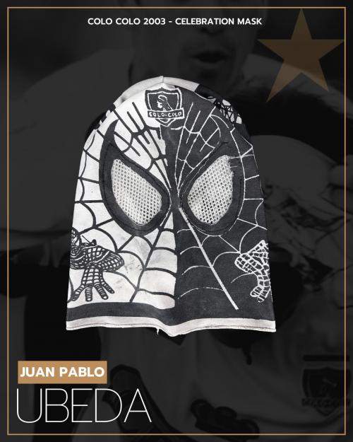 132   -  JUAN PABLO ÚBEDA #20  | 2003/04 COLO COLO | CELEBRATION MASK
